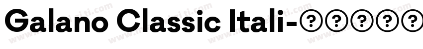 Galano Classic Itali字体转换